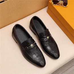 A1 Men's Fashion Suede Leather Embroidery Loafers Mens Casual Printed Moccasins Oxfords Shoes Man Party Driving Flats EU size 38-45