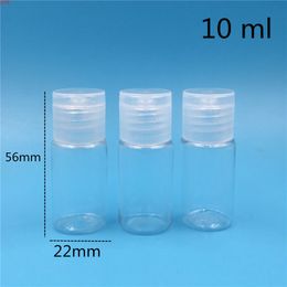 100 pcs 10 ml transparent plastic bottles Perforated clam perfume liquid water bottle pack container wholesale good qty