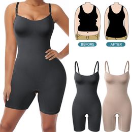 Bodysuit Shapewear Women Full Body Shaper Tummy Control Slimming Sheath Butt Lifter Push Up Thigh Slimmer Abdomen Shapers Corset 211029