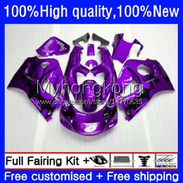 OEM Body For SUZUKI SRAD GSX-R600 GSXR 600 750 CC GSXR-750 96-00 16No.126 600CC Purple flames 750CC GSXR750 96 97 98 1999 2000 GSXR600 1996 1997 1998 99 00 Moto Fairing Kit