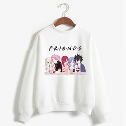 Hoodie Sweatshirt Fairy Tail Natsu Lucy Grey Elza Print Cosplay Costume Anime Women/Men Top Y0816