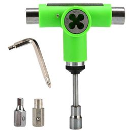 2021 Hand Tools Skateboard Tool Roller Skate Scooter Adjusting T-Wrench Long Board Fish Repair L-Type Head Spanner