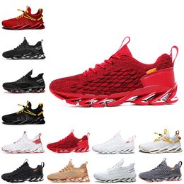 Good quality Non-Brand men women running shoes Blade slip on black white all red gray orange gold Terracotta Warriors trainers outdoor sports sneakers