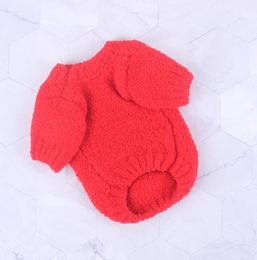 Letter Design Dog Sweater Autumn and Winter Warm Pet Clothes Fashion Cat Clothes