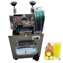 Commercial Sugarcane Juice Machine Electric Sugar Cane Extractor Squeezer Stainless Steel Saccharum Extrusion