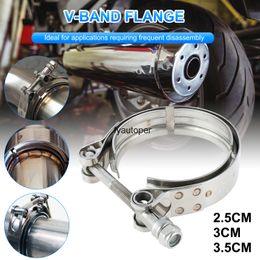 2.5/3/3.5 inch Car Exhaust V Band Clamp Flange Kit for Charging Pipes Intake Turbochargers Heavy Systems