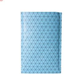 Many Sizes Blue/ Silver/ Blue Heat Sealable Package Flat Black Pattern Prism Aluminum Foil Mylar Open Top Bags With Tear Notchhigh qty