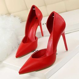 Women Pumps Fashion High Heels Shoes Black Pink Yellow Shoes Women Bridal Wedding Shoes Ladies Y0611