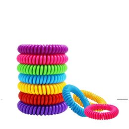 new Natural Safe Mosquito Repellent Bracelet Waterproof Spiral Wrist Band Outdoor Indoor Insect Protection Baby Pest FWB7515