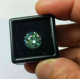 3.0mm to 11mm Blue Green Round Excellent Cut Sic Material Moissanites Loose Stone For Jewellery