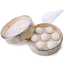 200pcs/lot 10 Size Silicone Steamer Pad High Temperature Resistant Thickened Silicone Pad Brush Free Oil Non Stick Steam Pad