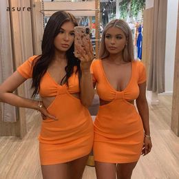 Summer Traf Sexy Dress Women Ladies Fashion Tight Bodycon Clothes Party Night Vestidos Elegant Bandage 215025P 210712