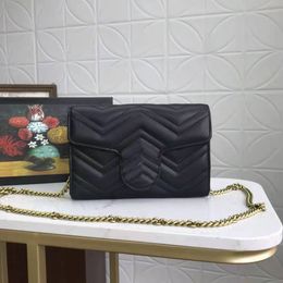 Female Chain Bag Women Genuine Leather Purses Handbags Handbag Shoulder Messenger Bags His Envelope With High Quality