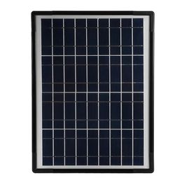 10W Solar Power Panel Generator Storage LED Light USB Charger Home Outdoor System Kit