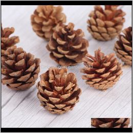 Decorations 10Pcs Natural Pine Cones Po Props Accessories Christmas Decoration Tree Toppers Pinecone Xmas Year Diy Party Decoration1 9 Sfqu8