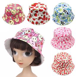 Cloches Autumn Hat Casual Baby Toddler 1PC Girls Sun Block 2-6 Years Bucket Boys Cartoon Summer Unisex Printed Cute Children