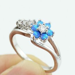 12Pcs Fine Wedding Ring for Women Delicate Bridal Flower Zircon Engagement Jewellery G-193