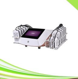 portable 14 pads cavitation slimming diode lipo laser machine