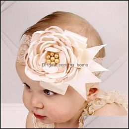 Hair Accessories Baby, Kids & Maternity Childrens Kid Lace Headbands For Girls Flower Bands Infants Baby Drop Delivery 2021 Rkuzs