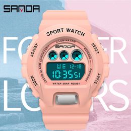 SANDA G Style Men Military Sports Watch Woman LED Digital electronic Luminous Watch Waterproof Men's Ms Watch Relogio Masculino G1022