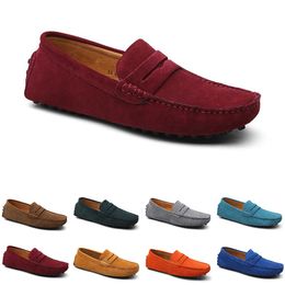 black brown shoes Canada - men casual shoes Espadrilles triple black navy brown wine red taupe green Sky Blue Burgundy mens sneakers outdoor jogging walking thirty four