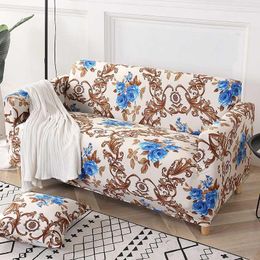 Chair Covers 46 Floral Pattern Sofa Cover Cotton Elastic Stretch Sectional Throw Couch Corner For Living Room Home