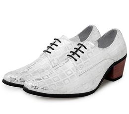 Shoes for Men Handmade Crocodile PU Leather Oxfords Dress Wedding Shoe Business Casual Luxury Plus Size