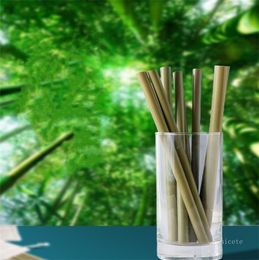 Drinking Straws green bamboo straws environmental protection drink milk tea coffee straw yellow bamboo straw tools ZC258