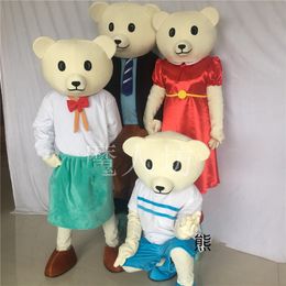 Mascot Costumes Lovey T-shirt Teddy Bear Mascot Costumes Dresses Teddies Bear Babydoll Costumes Apparels Foam for Halloween Carival Party Ev