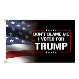 3X5ft 2024 U.S. Presidential Campaign I Voted For Trump Flag Don't Blame Me Flags Banner