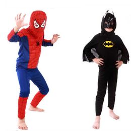 S-L Kids Boy Super Hero Cosplay Children Halloween Anime Movie Costumes Carnival Purim Parade Stage Show Role Play Party Dress Q0910