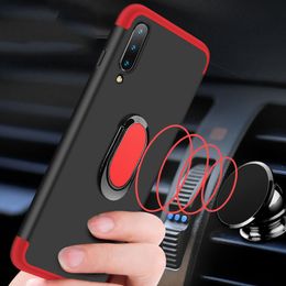 Cases for Samsung Galaxy A50 A50S A30S A40 A60 A70 A70S M40 Hard Phone Cover with Magnetic Metal Finger Ring Holder Stand Cases