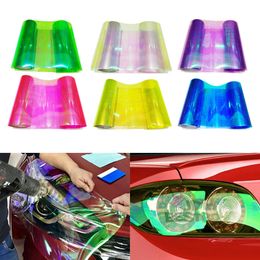 30x120cm Car Headlight Taillight Tint Vinyl Film Sticker Car Fog Light Rear Lamp Vinyl Stickers Color Headlight Protective Film