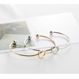 Minimalist Wind Bracelet Know Bracelet Simple Personality Bracelet Female Wholesale Europe and the United States Hot Selling Q0719