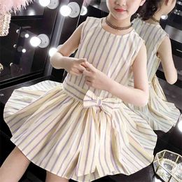 Dress Summer Light es Striped Kids Clothes Girls For Children es Girl Clothing 210528