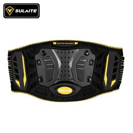 Motorcycle Armour Motocross Waist Protector Brace Off Road Racing Safety Belt Protective Kidney Sports Gear Red & Yellow