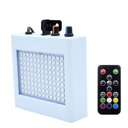 108 LED Mixed Flashing Stage Lighting Remote Sound Activated Disco Light for Festival Parties Lamp Wedding KTV Strobe Lights