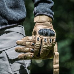 Tactical Military Outdoor Hard Knuckle Gloves Full Finger Motorcycle Gloves Army Gear Sport Shooting Paintball Hunting Q0114