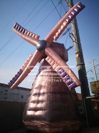 12m(h) Customized Outdoor Advertising decorative Huge inflatable windmill