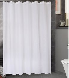 Sublimation Shower Curtains White Blank 100% Polyester 60*72inch Bathroom Curtain Heat Transfer Single Side Cloth A12