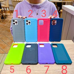 Armour Cases Shockproof Cover PC Frame Colourful Reticulate TPU Back Hybrid 2in1 Anti Slip For iphone12 Mini PRO PROMAX 11 11pro 11promax X XSMAX SE 8 7 8P