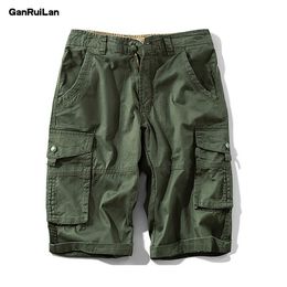 Cargo Shorts Men Cool Camouflage Summer Cotton Casual Men Short Pants Clothing Comfortable Camo Men Cargo Shorts 210518