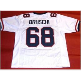 Custom 009 Youth women Vintage CUSTOM ARIZONA WILDCATS #68 TEDY BRUSCHI Football Jersey size s-5XL or custom any name or number jersey