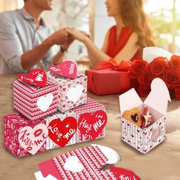 Party Supplies valentine's day hug love kiss me pink cookie gift box Three-dimensional carton couple gifts RRF12775