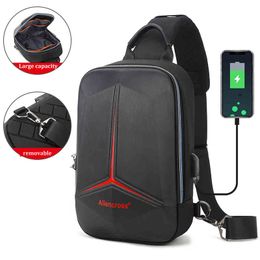 2021 Anti-theft lock Cht Bag for USB charging travel Shoulder bag High-quality Msenger Bags Waterproof Men's Crossbody Bag