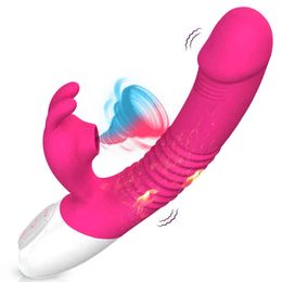 NXY Vibrators Rabbit Sucking Vibration Heating G spot Clit Stimulator Dildo Female Masturbation Sex Toys for woman Shop 0409