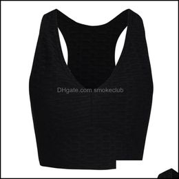 Yoga Fitness Supplies & Outdoorsyoga Outfit Womens Solid Sports Bra Tops Skinny Elastic Scpting Underwear Top Vest Sport Bralette Gym Clothi