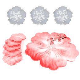 Mats & Pads 4pcs/set Flower Silicone Molds Resin Casting Mat Mould DIY Making Tool 91AD