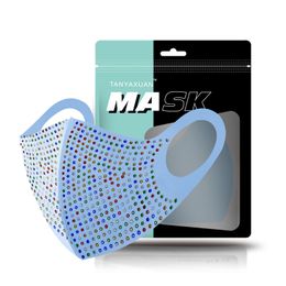 2022 New Ice maschera di perforazione a caldo in tessuto di cotone di seta con un po 'di trapano tinta unita traspirante ispessimento lavabile protezione solare per uomini e donne