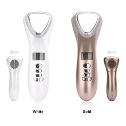 LED Photon Therapy Device Face Care Cold Massager Hammer Red Blue Light Ion Beauty Instrument Anti Aging Skin Tightening